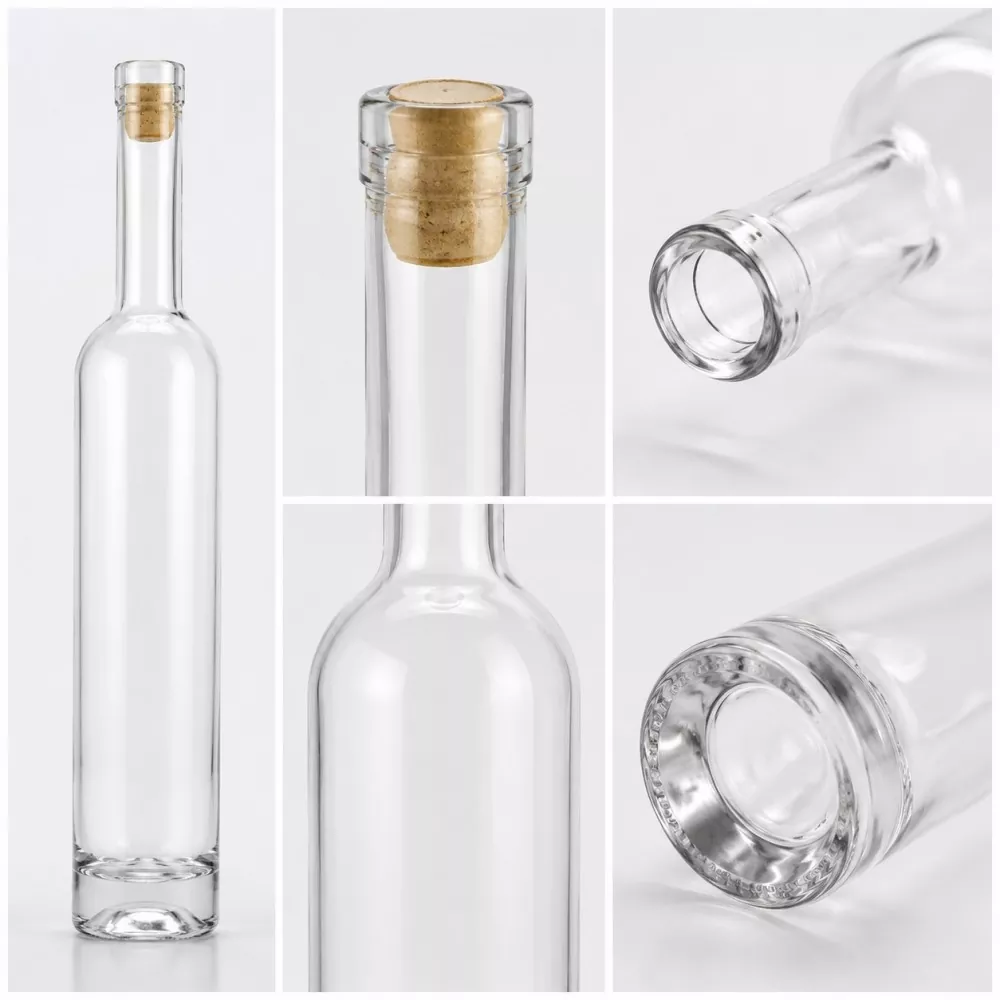 375ml Glass Round Ice Bottle with T-Cork